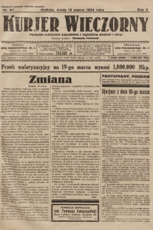 Kurjer Wieczorny : poświęcony sprawom ekonomicznym, giełdowym i politycznym. 1924, nr 65