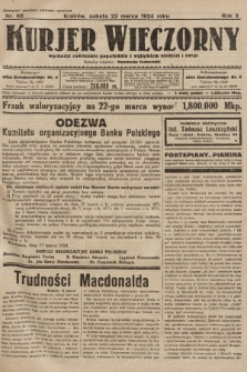 Kurjer Wieczorny : poświęcony sprawom ekonomicznym, giełdowym i politycznym. 1924, nr 68