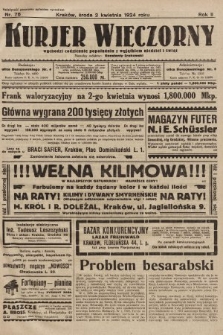 Kurjer Wieczorny : poświęcony sprawom ekonomicznym, giełdowym i politycznym. 1924, nr 76