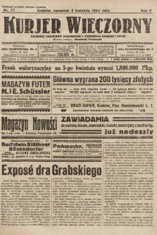 Kurjer Wieczorny : poświęcony sprawom ekonomicznym, giełdowym i politycznym. 1924, nr 77