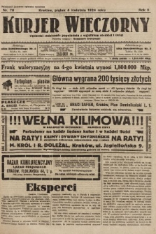 Kurjer Wieczorny : poświęcony sprawom ekonomicznym, giełdowym i politycznym. 1924, nr 78