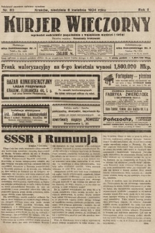 Kurjer Wieczorny : poświęcony sprawom ekonomicznym, giełdowym i politycznym. 1924, nr 80