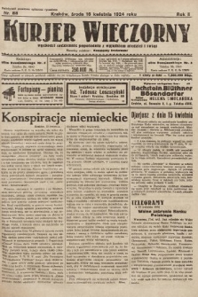 Kurjer Wieczorny : poświęcony sprawom ekonomicznym, giełdowym i politycznym. 1924, nr 88