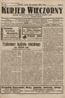 Kurjer Wieczorny : poświęcony sprawom ekonomicznym, giełdowym i politycznym. 1924, nr 93