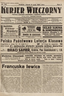 Kurjer Wieczorny : poświęcony sprawom ekonomicznym, giełdowym i politycznym. 1924, nr 102