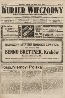 Kurjer Wieczorny : poświęcony sprawom ekonomicznym, giełdowym i politycznym. 1924, nr 116