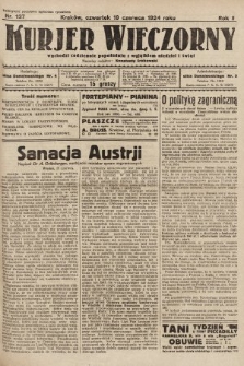 Kurjer Wieczorny : poświęcony sprawom ekonomicznym, giełdowym i politycznym. 1924, nr 137