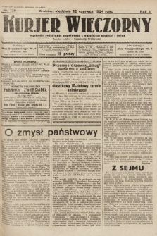 Kurjer Wieczorny : poświęcony sprawom ekonomicznym, giełdowym i politycznym. 1924, nr 139