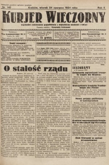 Kurjer Wieczorny : poświęcony sprawom ekonomicznym, giełdowym i politycznym. 1924, nr 140