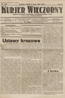 Kurjer Wieczorny : poświęcony sprawom ekonomicznym, giełdowym i politycznym. 1924, nr 149