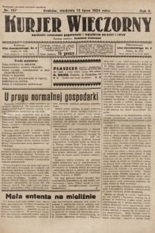 Kurjer Wieczorny : poświęcony sprawom ekonomicznym, giełdowym i politycznym. 1924, nr 157