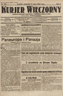 Kurjer Wieczorny : poświęcony sprawom ekonomicznym, giełdowym i politycznym. 1924, nr 160