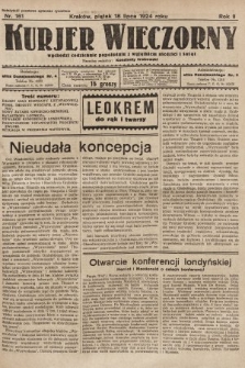 Kurjer Wieczorny : poświęcony sprawom ekonomicznym, giełdowym i politycznym. 1924, nr 161