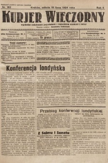 Kurjer Wieczorny : poświęcony sprawom ekonomicznym, giełdowym i politycznym. 1924, nr 162