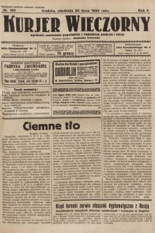 Kurjer Wieczorny : poświęcony sprawom ekonomicznym, giełdowym i politycznym. 1924, nr 163