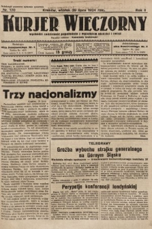 Kurjer Wieczorny : poświęcony sprawom ekonomicznym, giełdowym i politycznym. 1924, nr 170