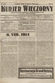 Kurjer Wieczorny : poświęcony sprawom ekonomicznym, giełdowym i politycznym. 1924, nr 177
