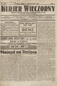 Kurjer Wieczorny : poświęcony sprawom ekonomicznym, giełdowym i politycznym. 1924, nr 179