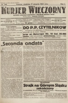 Kurjer Wieczorny : poświęcony sprawom ekonomicznym, giełdowym i politycznym. 1924, nr 186