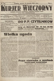 Kurjer Wieczorny : poświęcony sprawom ekonomicznym, giełdowym i politycznym. 1924, nr 187