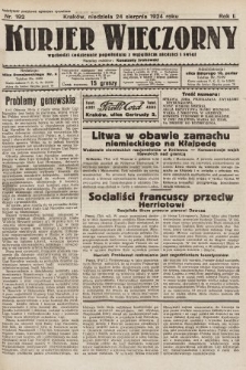 Kurjer Wieczorny : poświęcony sprawom ekonomicznym, giełdowym i politycznym. 1924, nr 192