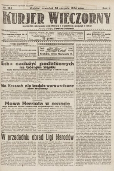 Kurjer Wieczorny : poświęcony sprawom ekonomicznym, giełdowym i politycznym. 1924, nr 195