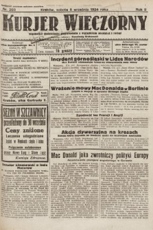 Kurjer Wieczorny : poświęcony sprawom ekonomicznym, giełdowym i politycznym. 1924, nr 203