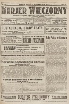 Kurjer Wieczorny : poświęcony sprawom ekonomicznym, giełdowym i politycznym. 1924, nr 205