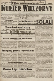 Kurjer Wieczorny : poświęcony sprawom ekonomicznym, giełdowym i politycznym. 1924, nr 214