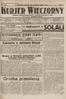 Kurjer Wieczorny : poświęcony sprawom ekonomicznym, giełdowym i politycznym. 1924, nr 216