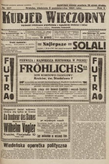 Kurjer Wieczorny : poświęcony sprawom ekonomicznym, giełdowym i politycznym. 1924, nr 227