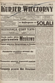 Kurjer Wieczorny : poświęcony sprawom ekonomicznym, giełdowym i politycznym. 1924, nr 228
