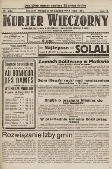 Kurjer Wieczorny : poświęcony sprawom ekonomicznym, giełdowym i politycznym. 1924, nr 233