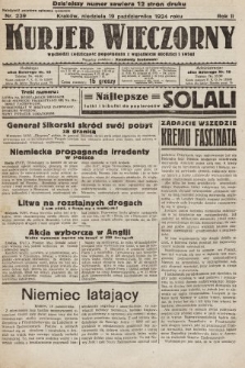 Kurjer Wieczorny : poświęcony sprawom ekonomicznym, giełdowym i politycznym. 1924, nr 239