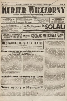 Kurjer Wieczorny : poświęcony sprawom ekonomicznym, giełdowym i politycznym. 1924, nr 242