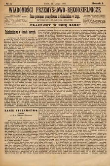 Wiadomości Przemysłowo-Rękodzielnicze : pismo poświęcone przemysłowcom i rękodzielnikom w Kraju. 1885, nr 3