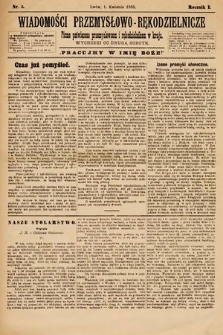 Wiadomości Przemysłowo-Rękodzielnicze : pismo poświęcone przemysłowcom i rękodzielnikom w Kraju. 1885, nr 5