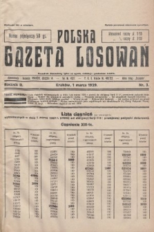 Polska Gazeta Losowań. 1929, nr 3