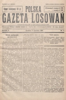 Polska Gazeta Losowań. 1929, nr 4