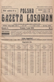 Polska Gazeta Losowań. 1929, nr 5
