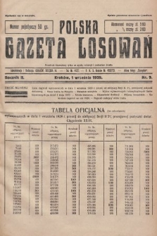 Polska Gazeta Losowań. 1929, nr 9