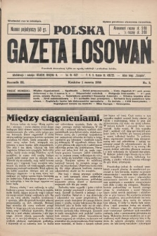 Polska Gazeta Losowań. 1930, nr 3