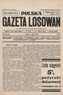 Polska Gazeta Losowań. 1930, nr 7