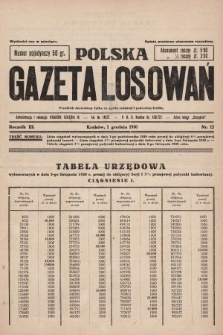 Polska Gazeta Losowań. 1930, nr 12
