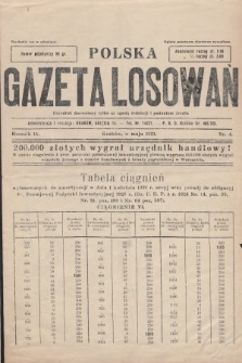 Polska Gazeta Losowań. 1931, nr 4