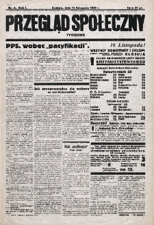 Przegląd Społeczny. 1930, nr 4