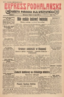 Express Podhalański : gazeta poranna dla wszystkich. 1931, nr 20