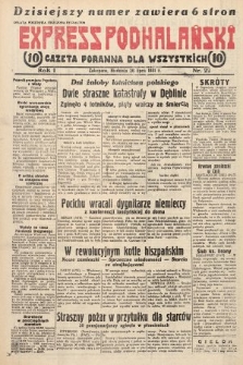 Express Podhalański : gazeta poranna dla wszystkich. 1931, nr 22