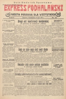Express Podhalański : gazeta poranna dla wszystkich. 1931, nr 23
