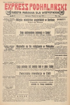Express Podhalański : gazeta poranna dla wszystkich. 1931, nr 24